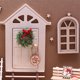 thumbnail image 4 of Mini Puerta de alero pequeña Fiudx Juego de Navidad Escena en miniatura Simulación Puerta de enano Elfos, 4 of 7