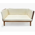 thumbnail image 2 of LuXeo Olivia Teak Deep Seating Outdoor Conversation Sets, 4-Person, 2 of 10