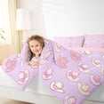 thumbnail image 3 of jejeloiu Chic Cowgirl Hat Bedding Comforter Set,Western Cowgirl Twin Comforter Sets,Kawaii Pink Bowknot Bedding Set For Girl Kids,Luxury Bedroom Decor Reversible,2pcs, 3 of 8
