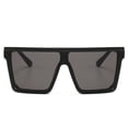 thumbnail image 4 of Square Oversized Sunglasses for Women Men Fashion Flat Top Big Black Frame Shades, 4 of 9