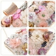 thumbnail image 2 of Bolso de mano tipo clutch para mujer, elegante, con lentejuelas y flores de cuentas. Ideal para ocasiones especiales., 2 of 7