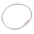 thumbnail image 2 of 2Pcs Stainless Steel Screw Locking Wire Keychain Cable Key Rings Outdoor Accessory, 2 of 5