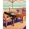 thumbnail image 2 of Red Black Outdoor Tablecloth - 54x80 Inch Rectangle Dining Table Cover, Modern Geometric Abstract Art Watercolor Waterproof Outdoor Table Cloth with Umbrella Hole & Zipper for Picnic/Patio, 2 of 5