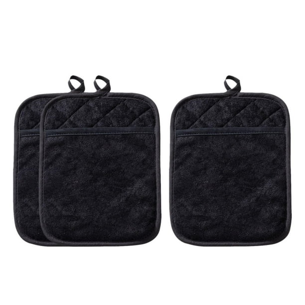 3x Guantes de horno de bolsillo, utensilios de cocina, olla multiusos Cuadrado