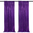 thumbnail image 1 of Telón de fondo con lentejuelas Queen Dream, color morado, 60 x 240 cm, 2 paneles, Halloween, 1 of 7