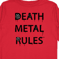 thumbnail image 4 of Inktastic Death Metal Rules White T-Shirt Boys or Girls Long Sleeve Toddler T-Shirt, 4 of 5