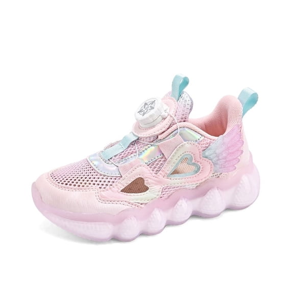 Kids Mesh Sneakers Girls Casual Shoes Unisex-Child Lightweight Breathable Athletic Running Tennis Walking School Shoes
