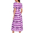 thumbnail image 5 of Fankiway Liquidation de Maternité Robes Grande Taille Robe Col en V Manches Courtes Ceinture Robe de Maternité Imprimée pour Femmes Vêtements de Maternité Grande Taille en Liquidation, 5 of 5