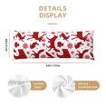 thumbnail image 3 of Body Pillow Cover, red plaid Moose Bunny bear Body Pillow Cases with Zipper Soft Breathable Smooth Skin Friendly Long Pillow Case 20x60 inches, 1Pcs, 3 of 7