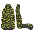 thumbnail image 3 of Pofeuu Cute Cartoon Dinosaurs Green Silhouette Pattern Print Automotive Car Seat Covers Flat Cloth Full Set Seat Covers,Car Seat Covers front seats for Cars Trucks and SUVs(Two packs), 3 of 7