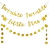 Twinkle Twinkle Little Star Decorations- Twinkle Twinkle Little Star Banner and Circle Dots Garland,Twinkle Twinkle Little Star Baby Shower Decorations,Twinkle Twinkle Little Star Sign