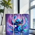 thumbnail image 5 of Alpha Custom Printing – Blue Alien Splash 20oz Tumbler with Straw, 5 of 12