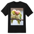 thumbnail image 2 of Plus Size Shirt for Women Black Tops for Women Short Sleeves Shirt for Women Parakeets2 T Shirt Crewneck Shirt for Women 4XL, 2 of 5