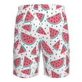thumbnail image 6 of Kdxio Watermelon Pattern Mens Casual Shorts - Drawstring Summer Beach Sports Shorts for Men, 6 of 9