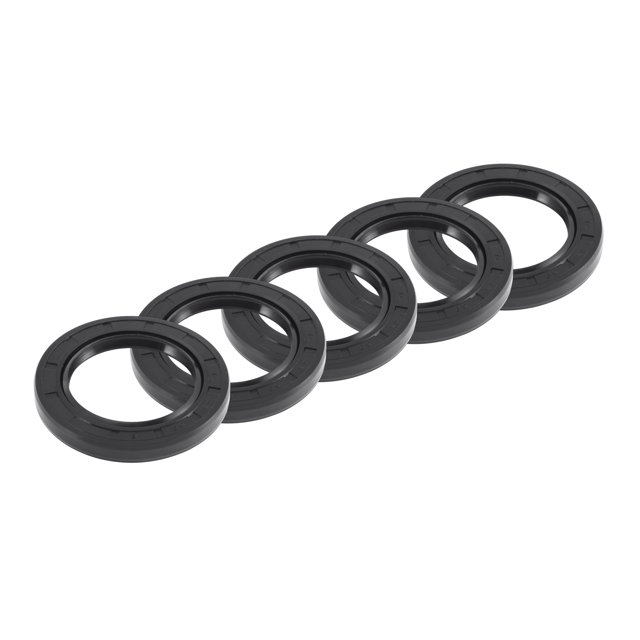 Sellos de Aceite Universales TC Doble Labio con Resorte de Acero 45x68x8mm Alta Presión Caucho NBR Negro 5pcs