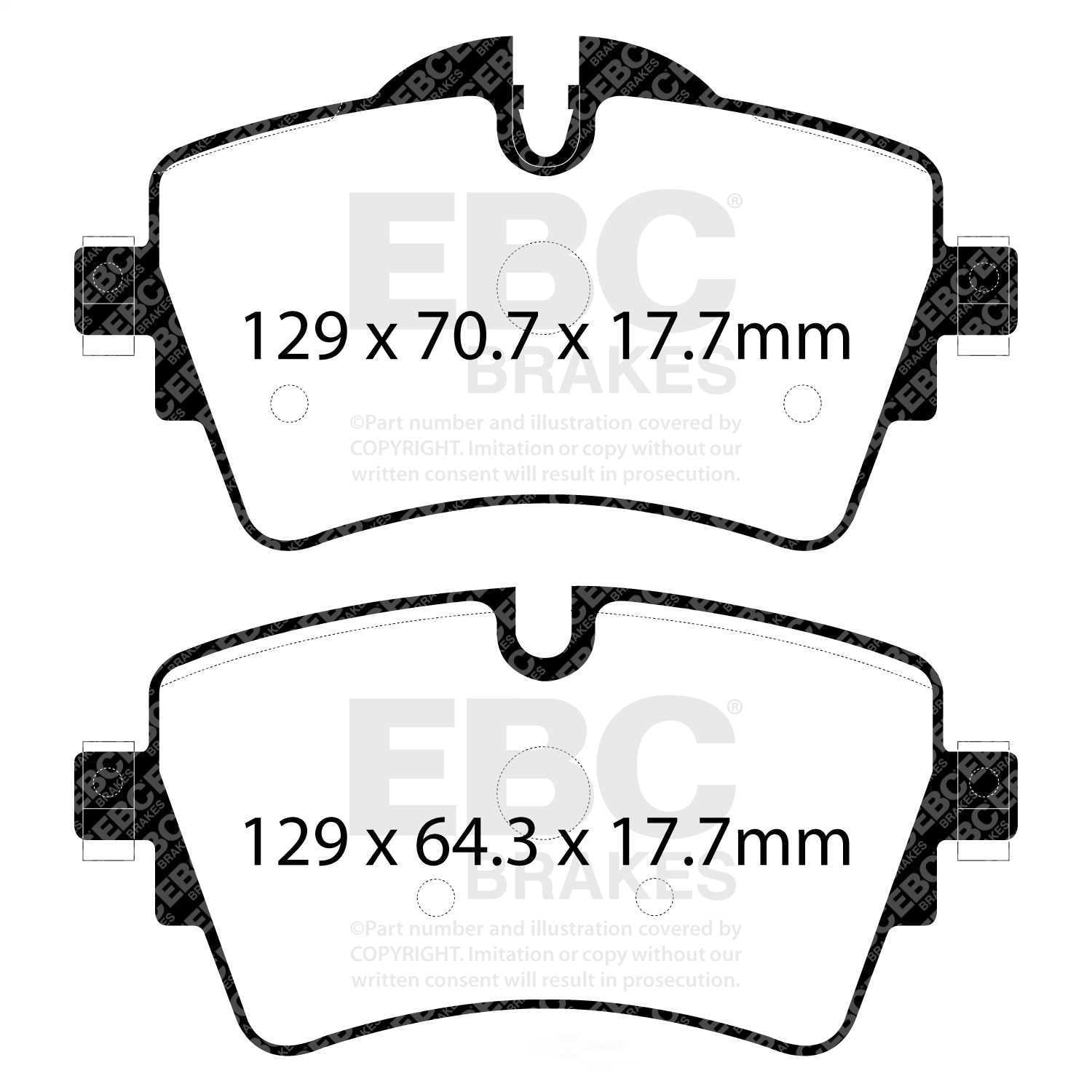 EBC Brakes Redstuff Premium Fast Street Pad For All Engine Sizes Fits select: 2015-2022 MINI COOPER, 2023 MINI COOPER S