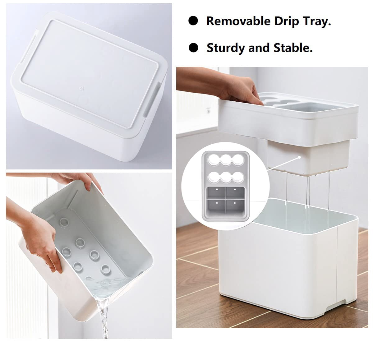 10 Hole Umbrella Rack Stand Holder With Drip Tray Space Saver Organizer Fits Entryway Corner Home Office Decor  Hold 10 (white)