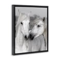thumbnail image 2 of Stupell Industries Rustic Lodge White Horse Kiss Wildlife Black Floating Frame Canvas Art, 17 x 21, by Danita Delimont, 2 of 7