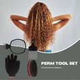 thumbnail image 2 of Afro Hair Styling Sponge Comb Set Magic Hair Twist Curl Combs with Sponge and Glove for Barber Hair Styling, 2 of 2