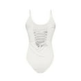 thumbnail image 5 of Amvlyk One Piece Swimsuit for Women Round Neck Bathing Suits with Chest Pads Slimming Tie Back Swimwear with Adjustable Spaghetti Straps for Athletic Training Beachwear Modest Swimming Suits, 5 of 6