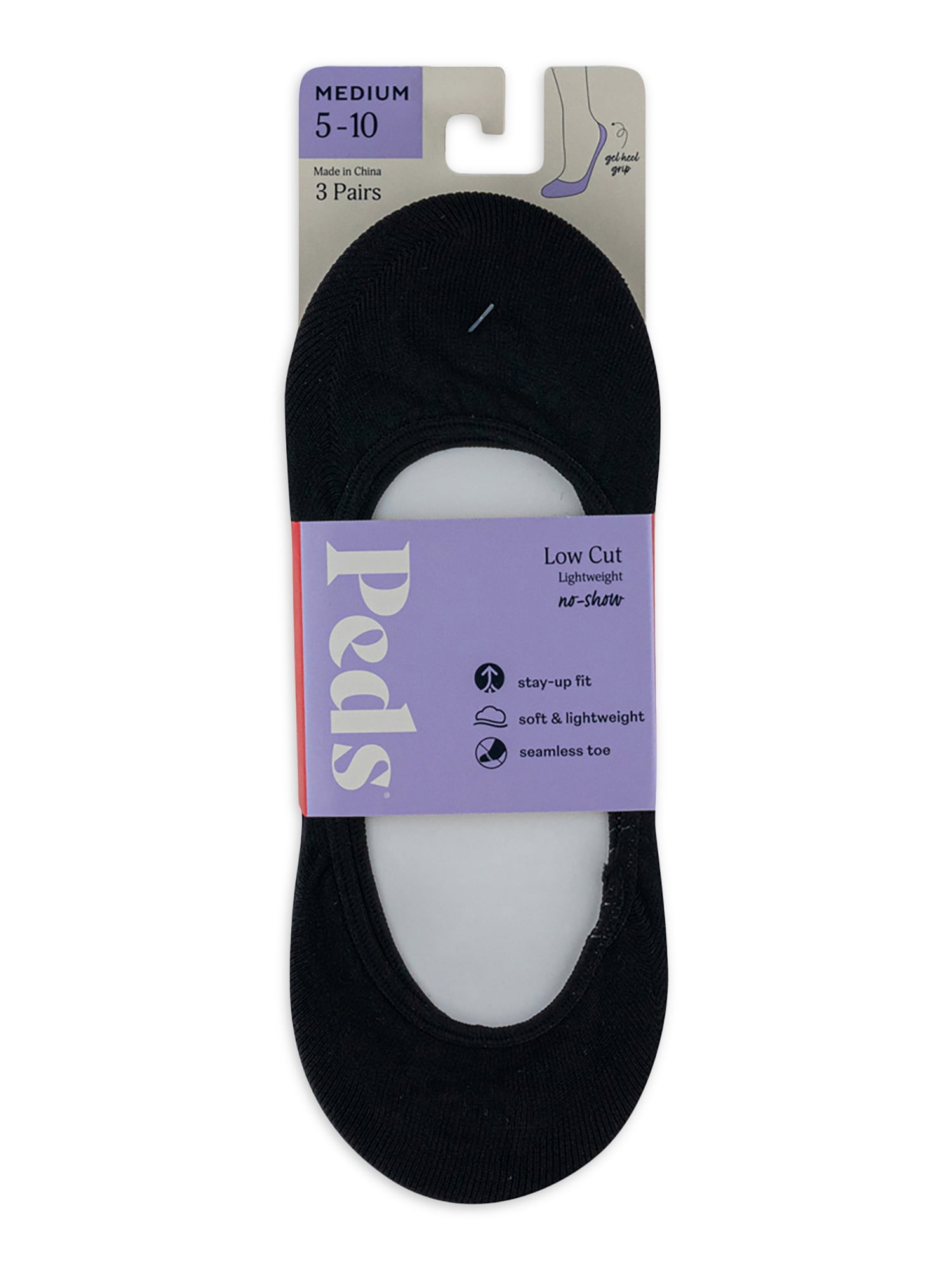 Peds Women's Low Cut Lightweight Liner Socks, 3 Pairs
