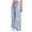 Blue-ytlGt, variant on OJSFQUFP Girls Jeans Elastic Waist Wide Leg Baggy Loose Pants Kids Trousers Streetwear Washed Sweatpants