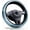 Beautiful Blue Mountain, variant on Car steering wheel cover, non-slip breathable elastic neoprene 15-inch car steering wheel protector, men and women, car