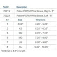 thumbnail image 2 of United Ortho 70225 PatientFORM 8" Left Wrist Brace, Medium, Black, 2 of 2