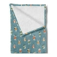 thumbnail image 2 of Island Party Soft Flannel Fleece Throw Blanket, Traditional Tropic Dancer Woman Performing Aloha Hawaii Composition, Cozy Plush for Indoor and Outdoor Use, 50" x 70", Multicolor, by Ambesonne, 2 of 5