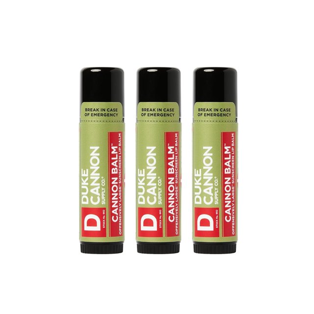 Bálsamo protector labial Duke Cannon Tactical Fresh Mint, 3 x 16 ml