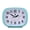 Blue, variant on Super Silent Non Ticking Battery Operated Tabletop Alarm Clock 7 Inch Oval for Office Living Room School Bedside Desk Student