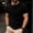 A05-Black, variant on Zivyakyron Fitness Men T Shirts Gym Summer Cotton Tops for Men Button Henley Loose Solid Short Sleeve Clothes
