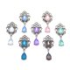 thumbnail image 3 of Jumpingount 10 piezas de colgante de diamantes de imitación para fiesta, boda, vacaciones, diadema de moda, joyería DIY para hacer encontrar artesanía Ropa, zapatos y accesorios Miscelánea Blanco Jumpingount AP016021-01, 3 of 6
