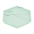 thumbnail image 2 of Nkmbld Hexagonal Dessert Plates Unbreakable Dinner Plates Dishwasher Microwave Safe Reusable Lightweight Salad Plate for Fruits, Snack, Pasta, Cake, Dessert, Green, 2 of 7