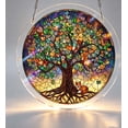 thumbnail image 7 of Acrylic Jigsaw Puzzle Suncatcher-Galactic Colorful Birds, Stained Glass Window Hanging, Home Decor Creative Mom Gifts, Birthday Gifts for Women,Wife, Sisters, Aunt, Besties 7.4in, 7 of 7