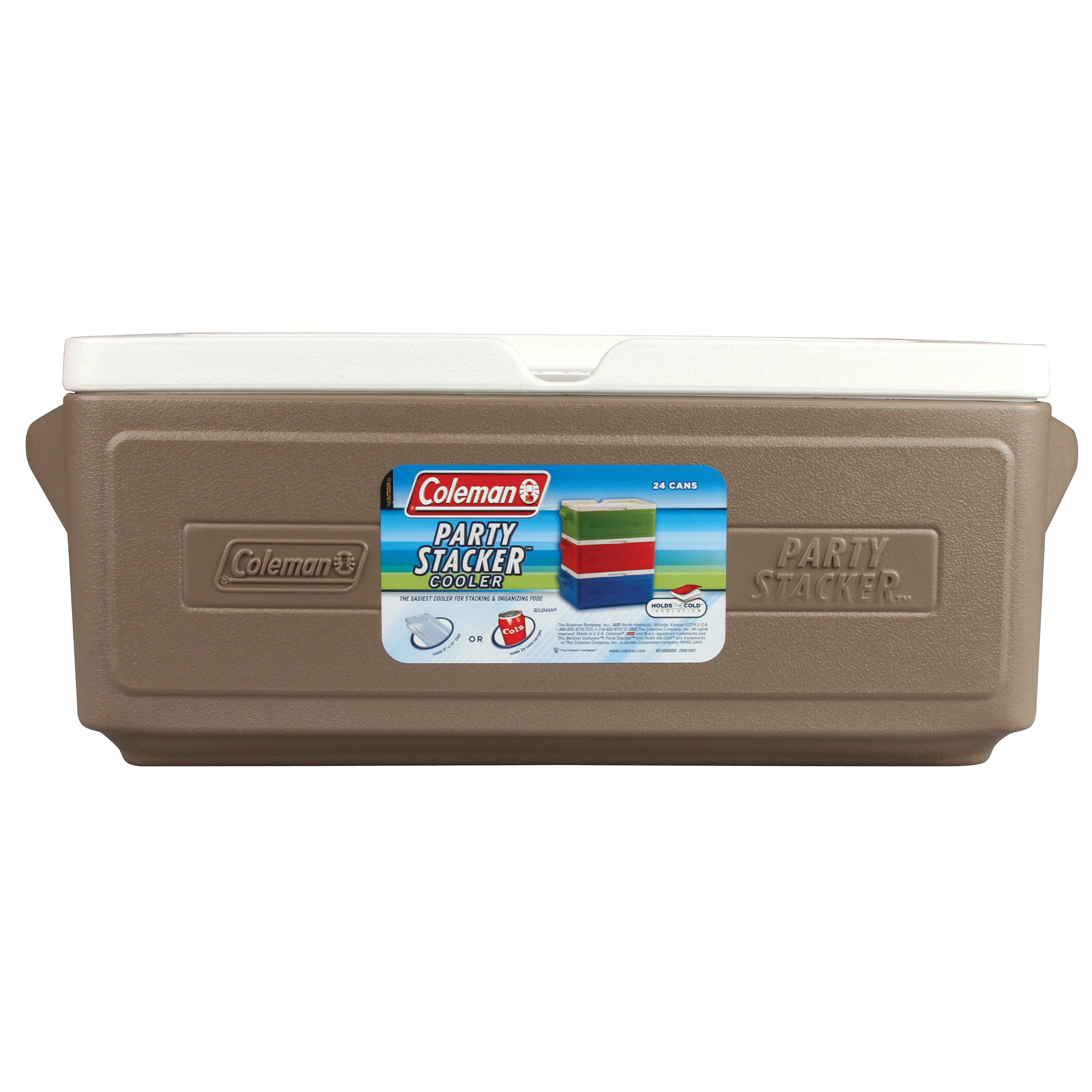 Coleman 24Can Party Stacker Portable Cooler Gray Home & Garden Yard