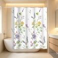 thumbnail image 6 of FastXmas 70 x 70 Inch Shower Curtain Floral Patterns Printed Decoration Waterproof Shower Curtain With Hooks Easily Install Shower Curtain,Machine Washable, 6 of 6