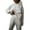 White, variant on comerut Women Winter Fall Tracksuit Suit Hoodie Pants Set Solid Color Loose Soft Casual Warm Elastic Waist Pockets Thick Jogging Top Trousers Set