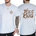thumbnail image 2 of Jesus Reigns 2-Sided Christian Shirt – Bible Verse Tee for Men & Women, Faith-Based Apparel, Religious Cotton T-Shirt, Spiritual Gift, 2 of 7