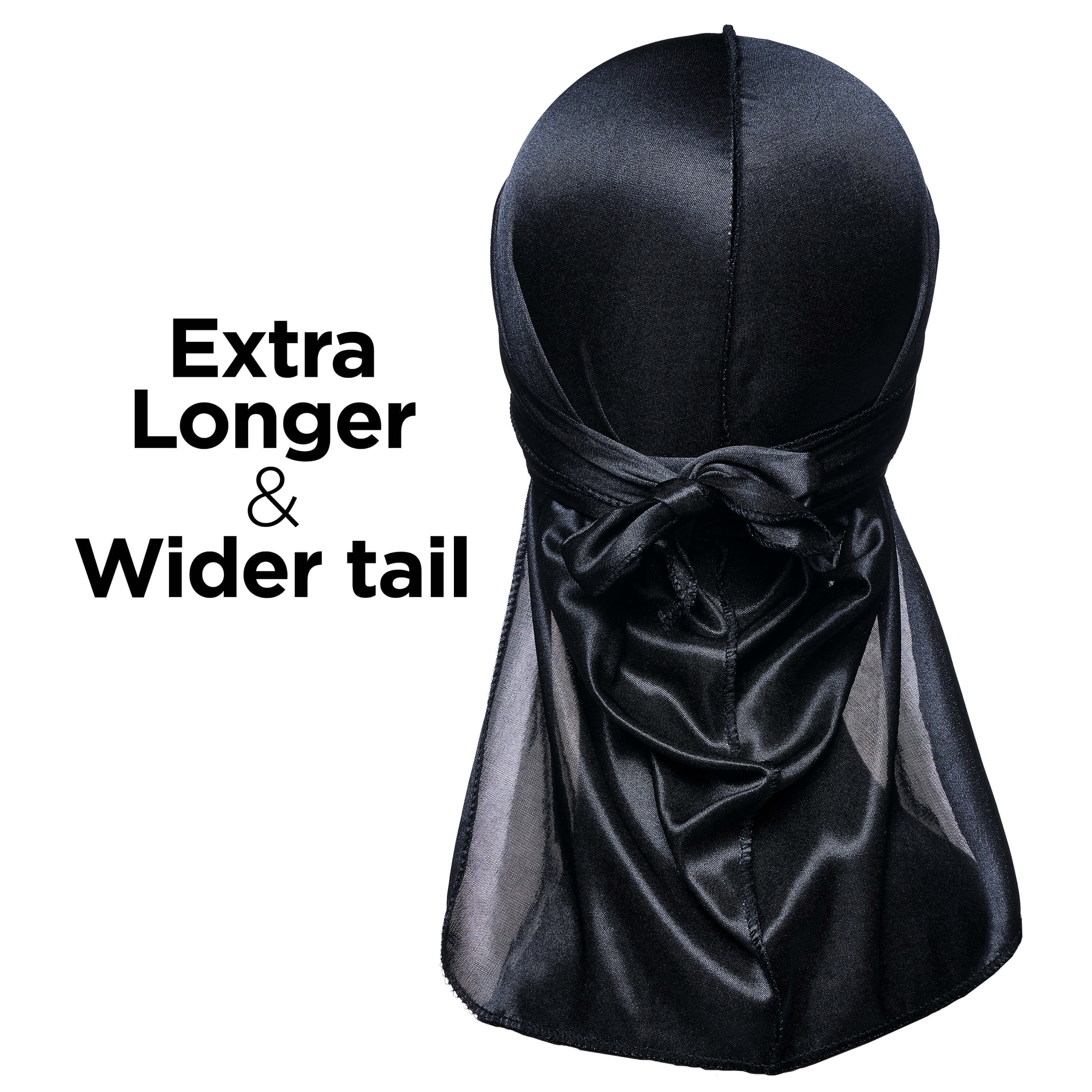 Power Wave Silky Satin Durag - Black – KISS Colors & Care