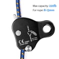 thumbnail image 4 of Ascensor de Escalada, Capacidad de 220 lb, Cuerda de 8-13 mm, Aluminio forjado, Para Escalada al Aire Libre, 4 of 7