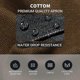 thumbnail image 4 of Chef apron Waterproof cotton canvas Adjustable cross-back apron Multiple pockets Painted barista overall Black, 4 of 5