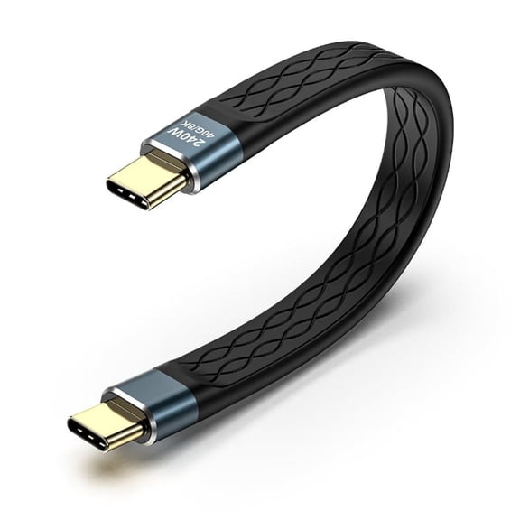 Tizuqe 8K@60Hz USB4 for Thunderbolt4 Cable, 240W Charging, 40Gbps Data Transfer Cable