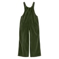 thumbnail image 5 of Taqqpue Women's Corduroy Overalls Wide Leg Oversize Jumpsuit Adjustable Straps Loose Casual Long Pants with Pockets Vintage Streetwear Fashion Outfit for Women Size S-XXXL, 5 of 8