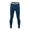 thumbnail image 4 of Letdown Functional Wear Thermal Underwear Men Long Sleeve Crewneck Undershirts Underwear Long Johns Bottom Winter Cold Weather Thermal Clothes (Navy, XXXXL), 4 of 6