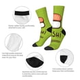 thumbnail image 6 of Goofa Fresh Sushi Printed Men's Crew Socks, Soft Durable Breathable Moisture-Wicking with Odor Control Cotton socks, 6 of 9