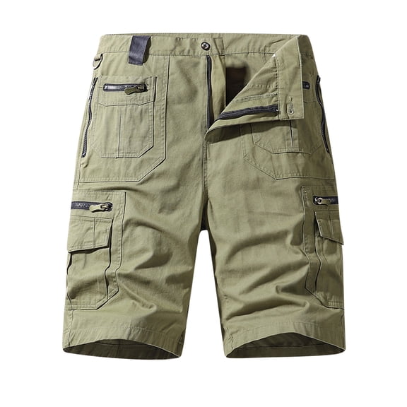 fartey Men's Casual Cargo Short 2025 Multiple Pockets Baggy Comfy Short with Zipper Button Outdoor Hiking Sports Shorts, S-4XL