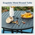 thumbnail image 6 of Sophia & William 7Pcs Patio Dining Set Outdoor Round Table & Textilene Chairs Furniture Set, 6 of 8
