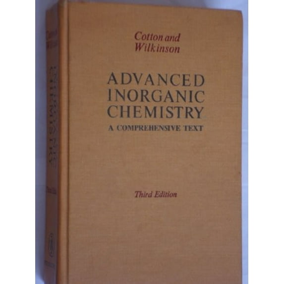 Pre-Owned Advanced Inorganic Chemistry: A Comprehensive Text (Paperback) 0471175609 9780471175605