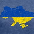 thumbnail image 3 of CafePress - Outline Ukraine Flag And Map Cracked Women's Delux - Womens Tri-blend T-Shirt, 3 of 4